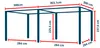 PRIMEYARD Pergola 3x6 m Pfosten und Lamellendach aus Stahl Produktbild-Vorschau 2
