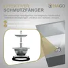 HAGO24 Einbauspüle 55x45cm Edelstahl Küchenspüle Spülbecken Produktbild-Vorschau 5