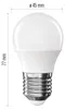 LED žárovka Classic Mini Globe / E27 / 6,5 W (60 W) / 806 lm / neutrální bílá Produktbild-Vorschau
