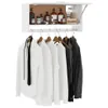 The Living Store Kleiderschrank Weiß 70x32,5x35 cm Produktbild-Vorschau 4