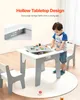 VEVOR Kindertisch 597x597x495 mm, 4-in-1-Aktivitätstisch & Produktbild-Vorschau 4