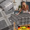 Tischdecke Karo Rustikal Karo Anthrazit 120x140cm Produktbild-Vorschau 5