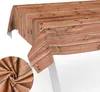 Tischdecke Holz aus Textil mit Exclusiven Motiven Produktbild-Vorschau 1