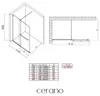 CERANO - Sprchová zástěna Walk-in Medin L/P - 8 mm - chrom, Náhled obrázku produktu 4