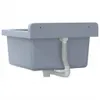 Lavabo pour montage murale gris 40x40x24 cm résine Voir les images du produit 6