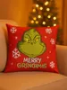 Kissen - Grinch - rot - ca. 40 x 40 cm Produktbild-Vorschau 3
