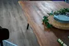 Esstisch 120(200)x90cm mit Ansteckplatten, Baumkante massiv Produktbild-Vorschau 5