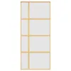 vidaXL Porta scorrevole Golden 90x205 cm Vetro e alluminio Anteprima dell’immagine prodotto 4