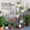 Outsunny 5-Etagen Pflanzenständer, Blumenständer für Innen Produktbild-Vorschau 4