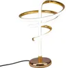 LED Tischlampe Spirale aus Metall Gold formano Produktbild-Vorschau 1