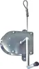A close-up studio shot of a metal winch with a crank handle and a wire rope. Produktbild-Vorschau