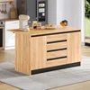 Isola da cucina Flieks con piano di lavoro estensibile, Anteprima dell’immagine prodotto 3