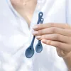 6er Set Kaffeelöffel Iris Blue matt blau L. 13,5cm mit Herz Produktbild-Vorschau 3