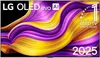 A marketing image for an LG OLED evo AI G5 4K Smart TV, featuring abstract colorful waves and text highlighting its features and year. Anteprima dell’immagine prodotto