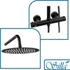 Aufputz-Brausegarnitur mit Thermostat S-1170B Schwarz Produktbild-Vorschau 10