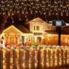 Jayseuw 10M 200LEDs Chaîne de lumière pluie de glace blanc Voir les images du produit 1