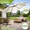 tillvex Sonnenschirm Beige Ø 300 cm Ampelschirm Produktbild-Vorschau 6