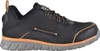 A side view of a black and orange safety shoe. Produktbild-Vorschau