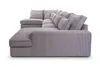 AX LIVING Canapé en U gris Calvello Canapé d'angle en U Voir les images du produit 5
