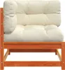 vidaXL Garten-Ecksofas mit Kissen 2 Stk. Wachsbraun Produktbild-Vorschau 7