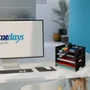 Relaxdays Briefablage, Büro Organizer aus MDF, A4 Papier, 3 Produktbild-Vorschau 2