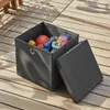 1 Stück Dunkelgrau Faltbox 28 x 28 x 28 cm Aufbewahrungsbox Produktbild-Vorschau 5