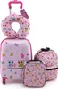COSTWAY Valigia per bambini 5 pezzi + zaino, trolley per Anteprima dell’immagine prodotto 1