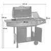 TAINO BASIC 4+1 Brenner Gasgrill Abdeckung Set Gasregler Produktbild-Vorschau 3
