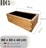 HolzGarden Fioriera in Legno Massello Impregnato con Anteprima dell’immagine prodotto 2