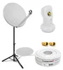 PremiumX Camping SAT Anlage 60cm ALU Antenne Single LNB Produktbild-Vorschau 1
