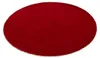 Handgefertigter Wollteppich Gabbeh Lola Rund Rot Ø 100 cm Produktbild-Vorschau 3
