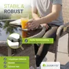 Juskys Polyrattan Gartenstühle Yoro 6er Set - mit Armlehnen Produktbild-Vorschau 2