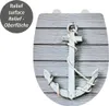 WENKO WC-Sitz Rope mit Relief Absenkautomatik Badezimmer Produktbild-Vorschau 6
