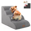 Hunderampe Hundetreppe 4 Stufen rutschfest Haustiertreppe Produktbild-Vorschau 1