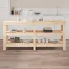 vidaXL Pracovní stůl 181x50x80 cm z borovicového masivu Náhled obrázku produktu 3
