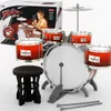 Kinder Jazz Schlagzeug Set mit 5 Trommeln Hocker Produktbild-Vorschau 1