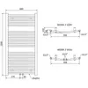 Mexen Ares grzejnik elektryczny 1200 x 600 mm, 600 W, Podgląd zdjęcia produktu 6
