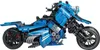 23009 - blaues Motorrad (Mould King) Klemmbausteine Produktbild-Vorschau 1