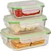 GOURMETmaxx Glas Frischhaltedosen Klick-it 4er Set geeignet Produktbild-Vorschau 17