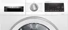 Close-up of the control panel and drum of a white Bosch Serie 6 washing machine. Produktbild-Vorschau