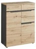 home24 Kommode - Eiche Artisan Nachbildung / Graphit - 80 Produktbild-Vorschau 1