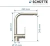 SCHÜTTE Küchenarmatur LONDON mit Geschirrbrause, Produktbild-Vorschau 3