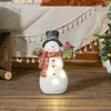 Weihnachtsdeko, Schneemann mit Vogel, 4 warmweiße LEDs, Produktbild-Vorschau 2