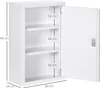 Lékárnička kleankin, lékárnička se 3 přihrádkami, 2 klíči, Náhled obrázku produktu 3