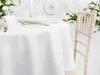 Tischdecke, weiß, Ø 300 cm, Polyester, rund, Stoff Produktbild-Vorschau 2