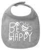 Huuraa Baby Lätzchen Be Happy Biene Heather Grey Produktbild-Vorschau 1