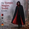 Premium Halloween Umhang XXL (180cm) wechsel Rot & Schwarz Produktbild-Vorschau 2