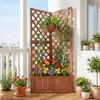 COSTWAY Jardinière, treillis, treille et trou de drainage, Voir les images du produit 4