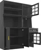 STILVORA Küchenschrank Sideboard mit LED-Beleuchtung,B130 Produktbild-Vorschau 9