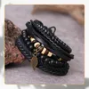 Camerazar Set de bracelets en cuir pour hommes avec perles Voir les images du produit 5